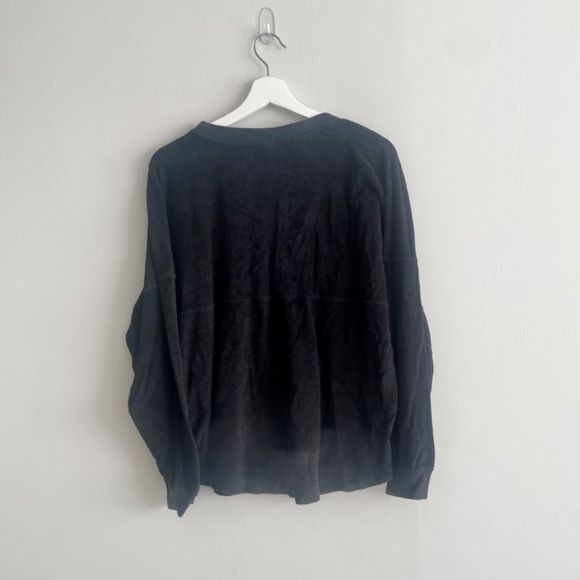 PINK Victoria's Secret Terry Cloth V-Neck Pullover Size: XS - Picture 3 of 4